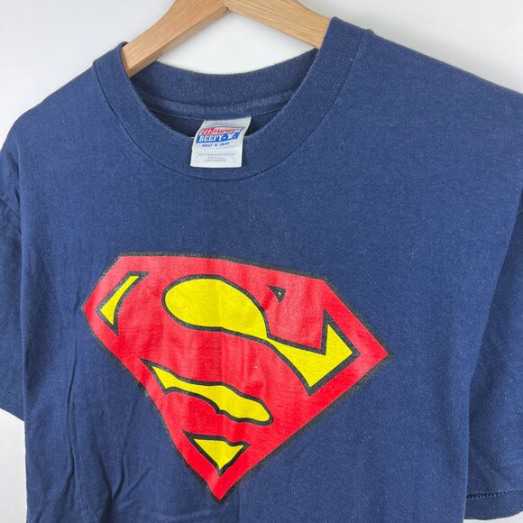 Vintage 1999 Made in USA Superman Logo T-Shirt - Picture 2 of 6